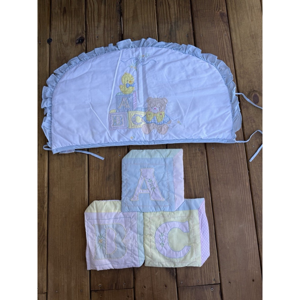 2 Vintage House Of Hatten Baby Nursery Soft Wall Hanging Cottagecore ABC Unisex